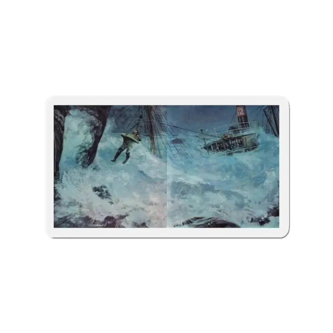 O'Reilly and the Flying Dutchman,True Magazine, January 1953 (Magazine Illustration) Refrigerator Magnet - The Sticker Space