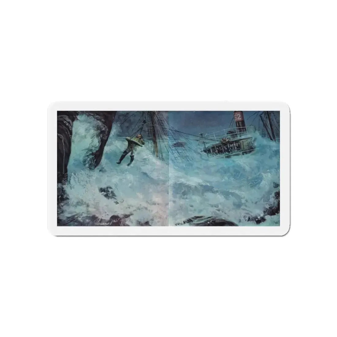 O'Reilly and the Flying Dutchman,True Magazine, January 1953 (Magazine Illustration) Refrigerator Magnet - The Sticker Space