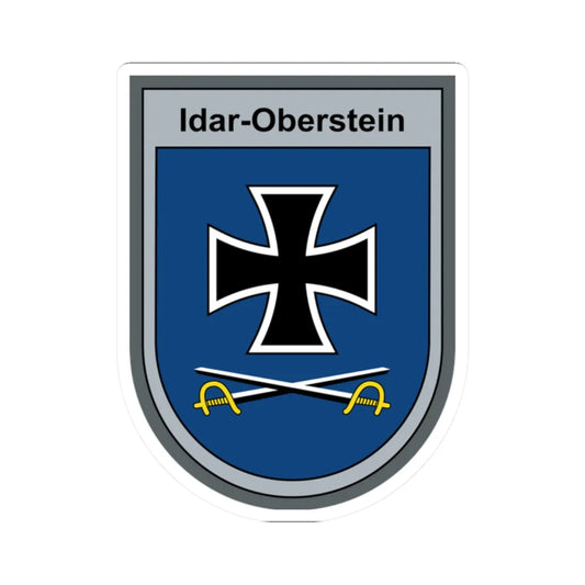 OABtl Idar-Oberstein (Germany) (Coat of Arms) STICKER Vinyl Kiss-Cut Decal 2 Inch White - The Sticker Space
