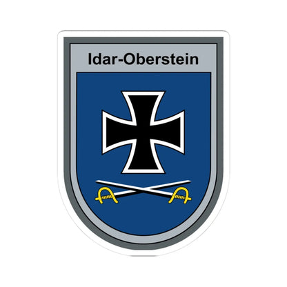 OABtl Idar-Oberstein (Germany) (Coat of Arms) STICKER Vinyl Kiss-Cut Decal 3 Inch White - The Sticker Space