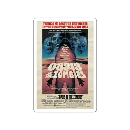 OASIS OF THE ZOMBIES 1982 Movie Poster STICKER Vinyl Die-Cut Decal 2 Inch - The Sticker Space