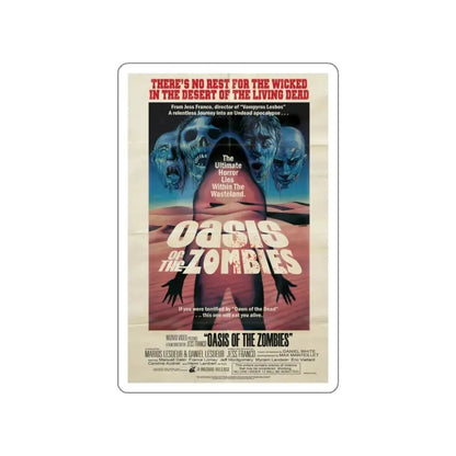 OASIS OF THE ZOMBIES 1982 Movie Poster STICKER Vinyl Die-Cut Decal 6 Inch - The Sticker Space