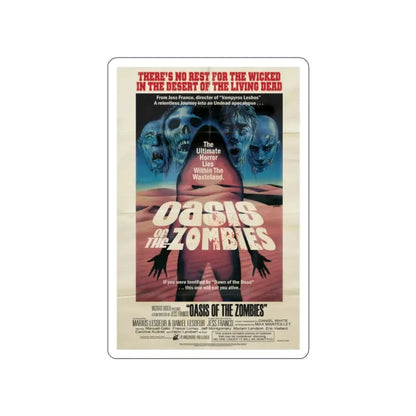 OASIS OF THE ZOMBIES 1982 Movie Poster STICKER Vinyl Die-Cut Decal - The Sticker Space
