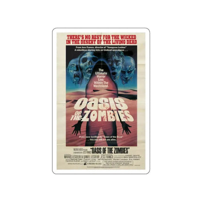 OASIS OF THE ZOMBIES 1982 Movie Poster STICKER Vinyl Die-Cut Decal - The Sticker Space
