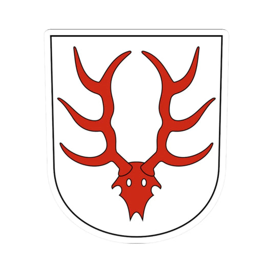 Oberbüren-blazon (Switzerland) (Coat of Arms) STICKER Vinyl Kiss-Cut Decal 2 Inch White - The Sticker Space