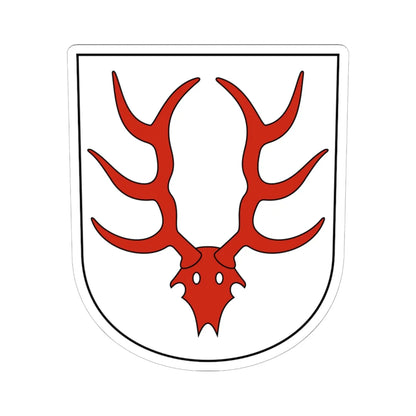 Oberbüren-blazon (Switzerland) (Coat of Arms) STICKER Vinyl Kiss-Cut Decal 6 Inch White - The Sticker Space