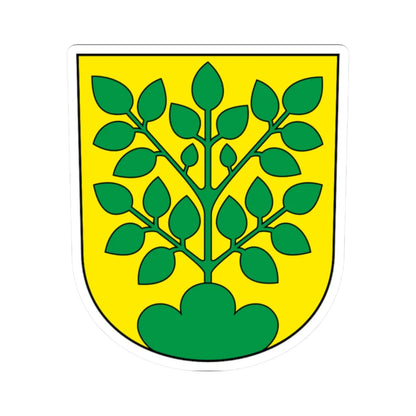 Oberbuchsiten-blazon (Switzerland) (Coat of Arms) STICKER Vinyl Kiss-Cut Decal 2 Inch White - The Sticker Space