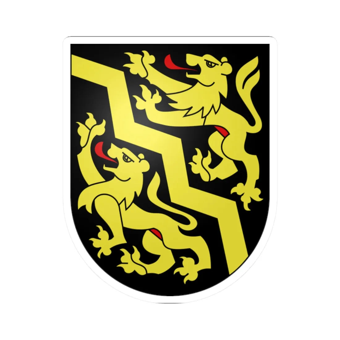 Oberdiessbach-coat of arms (Switzerland) (Coat of Arms) STICKER Vinyl Kiss-Cut Decal 2 Inch White - The Sticker Space