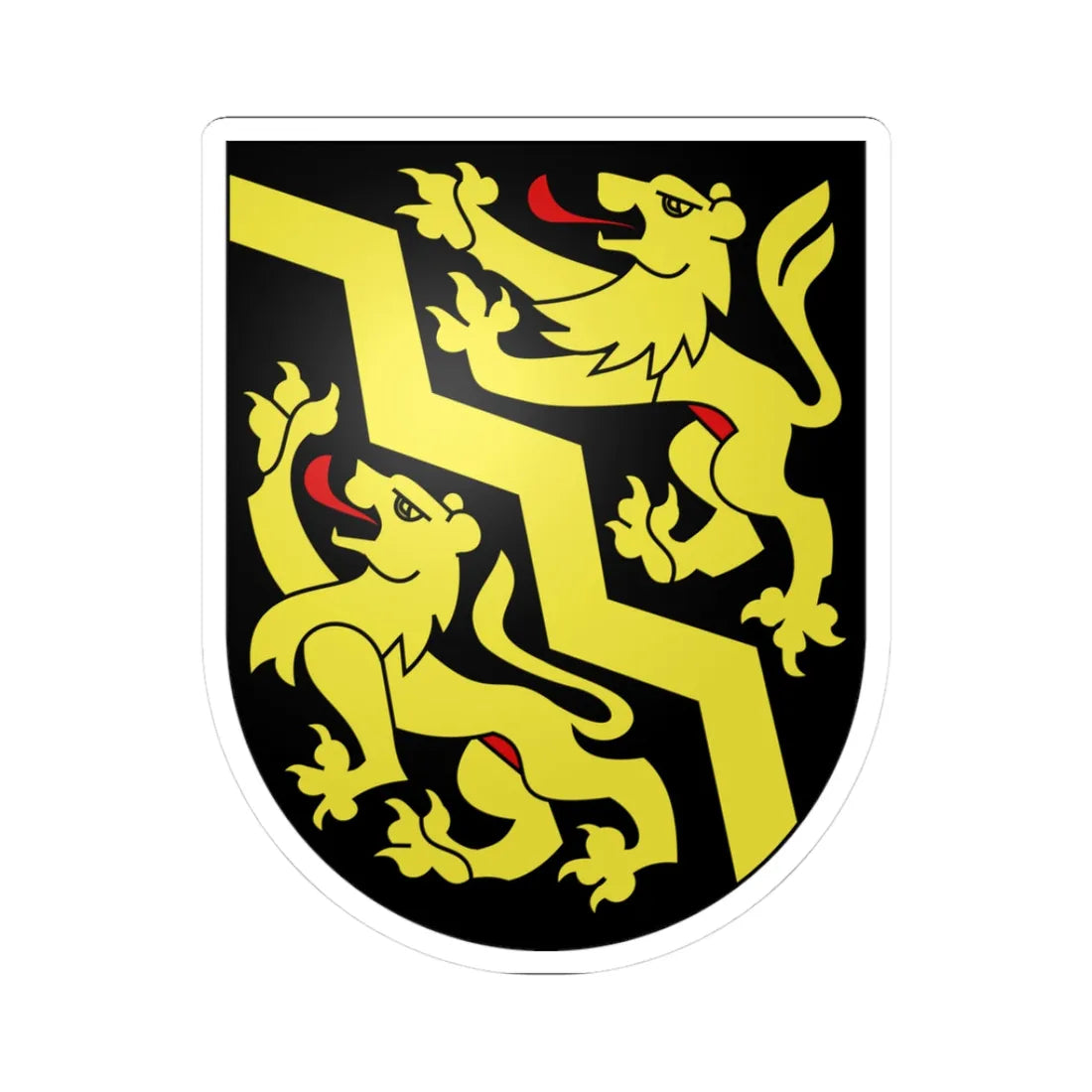 Oberdiessbach-coat of arms (Switzerland) (Coat of Arms) STICKER Vinyl Kiss-Cut Decal 3 Inch White - The Sticker Space
