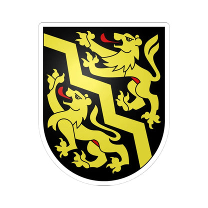 Oberdiessbach-coat of arms (Switzerland) (Coat of Arms) STICKER Vinyl Kiss-Cut Decal 4 Inch White - The Sticker Space