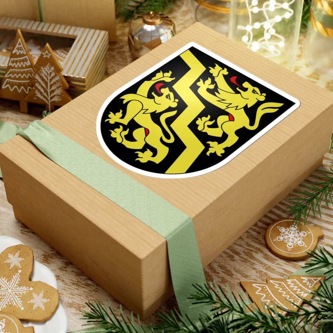 Oberdiessbach-coat of arms (Switzerland) (Coat of Arms) STICKER Vinyl Kiss-Cut Decal - The Sticker Space