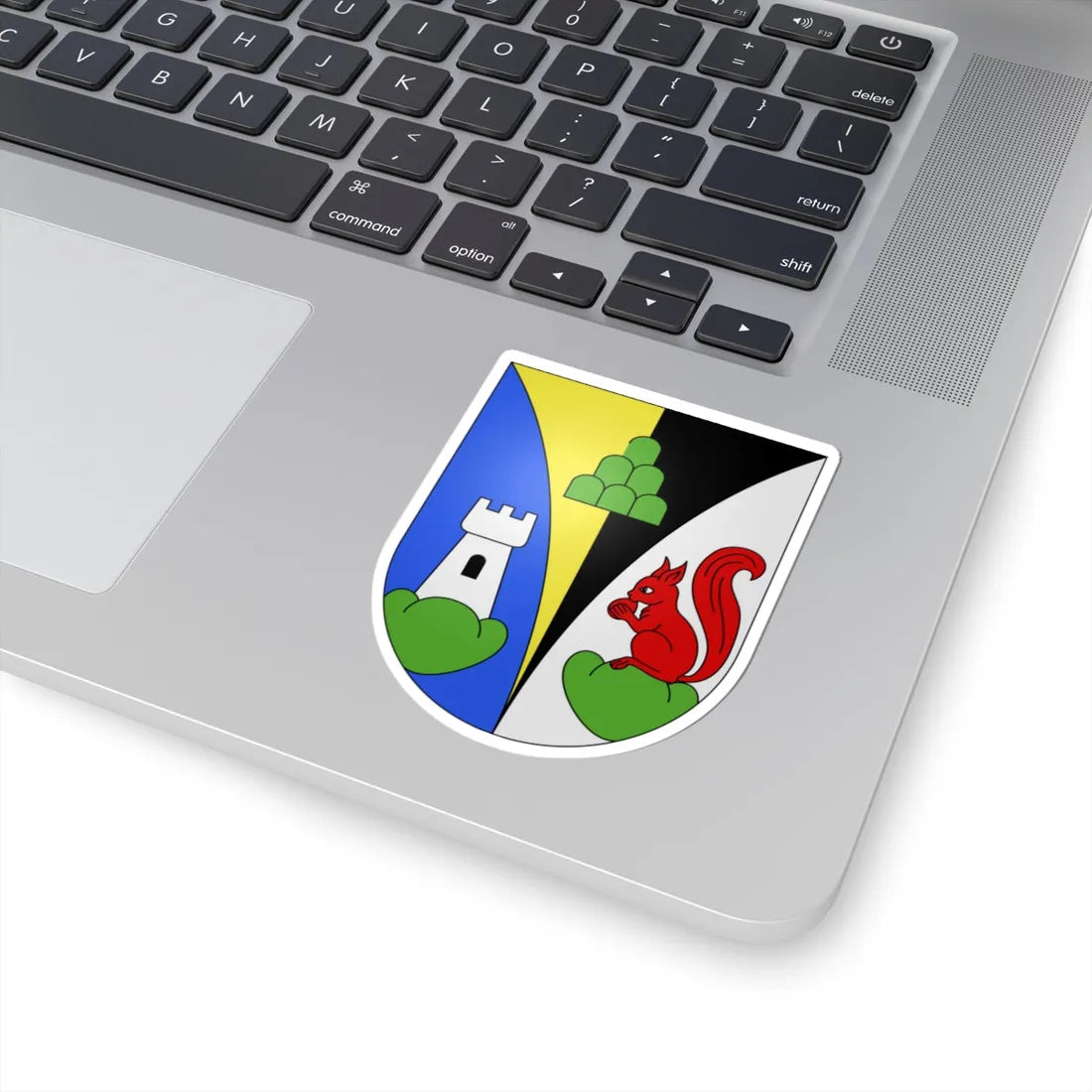 Oberdorf-coat of arms (Switzerland) (Coat of Arms) STICKER Vinyl Kiss-Cut Decal - The Sticker Space