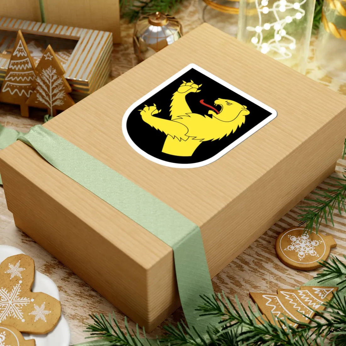 Oberembrach-blazon (Switzerland) (Coat of Arms) STICKER Vinyl Kiss-Cut Decal - The Sticker Space