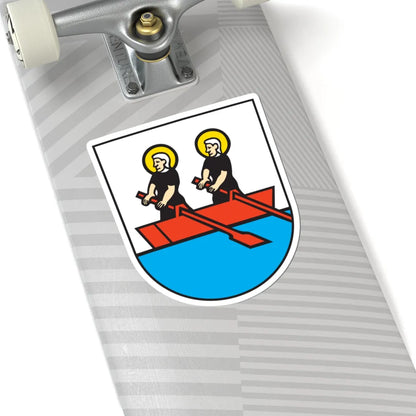 Oberägeri Wappen (Switzerland) (Coat of Arms) STICKER Vinyl Kiss-Cut Decal - The Sticker Space