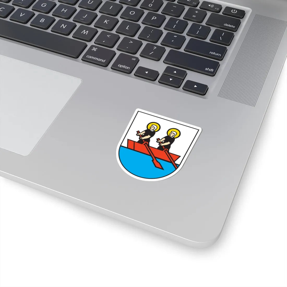 Oberägeri Wappen (Switzerland) (Coat of Arms) STICKER Vinyl Kiss-Cut Decal - The Sticker Space