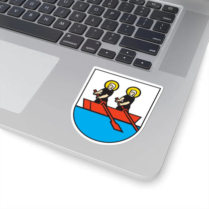 Oberägeri Wappen (Switzerland) (Coat of Arms) STICKER Vinyl Kiss-Cut Decal - The Sticker Space