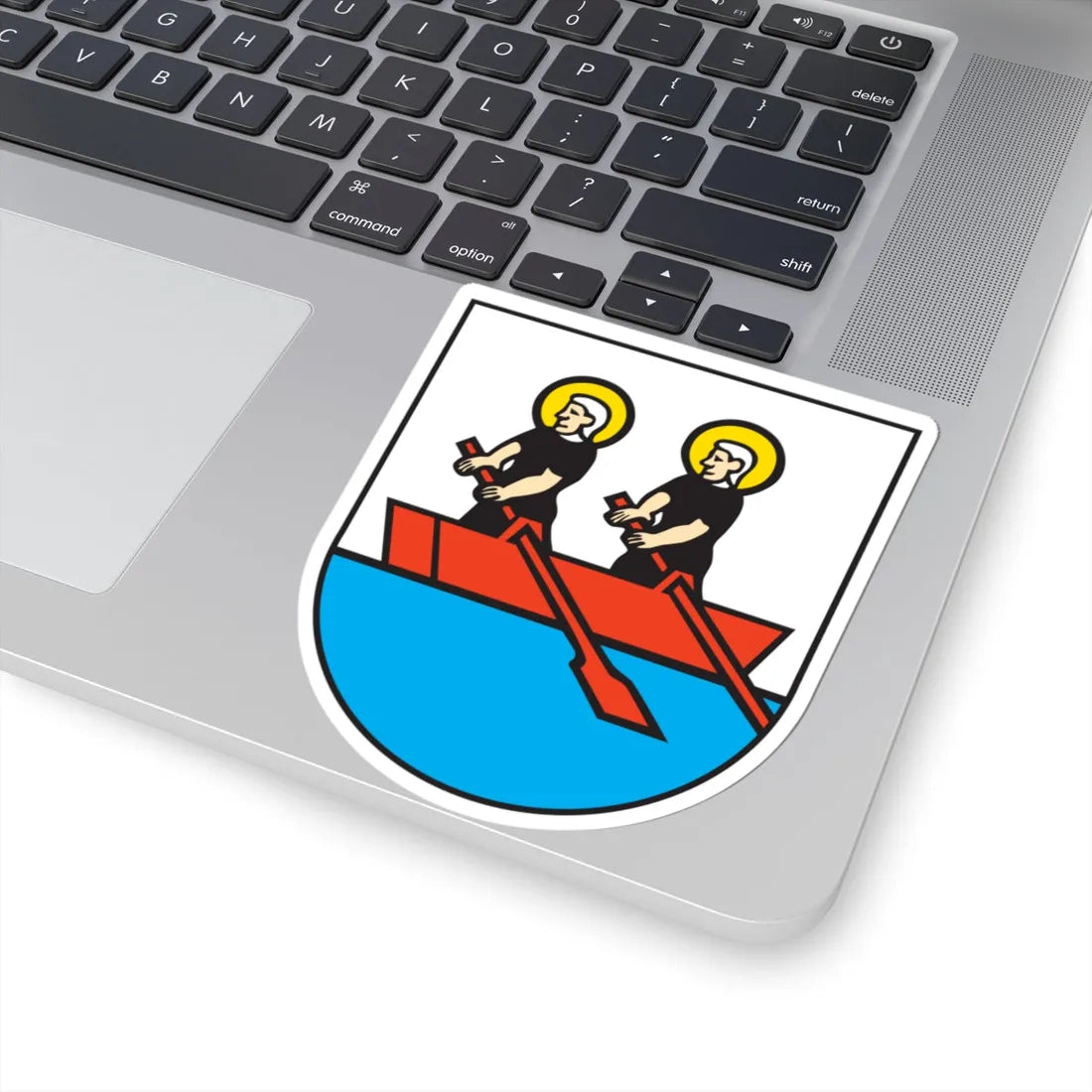 Oberägeri Wappen (Switzerland) (Coat of Arms) STICKER Vinyl Kiss-Cut Decal - The Sticker Space