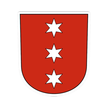 Obergerlafingen-blazon (Switzerland) (Coat of Arms) STICKER Vinyl Kiss-Cut Decal 2 Inch White - The Sticker Space