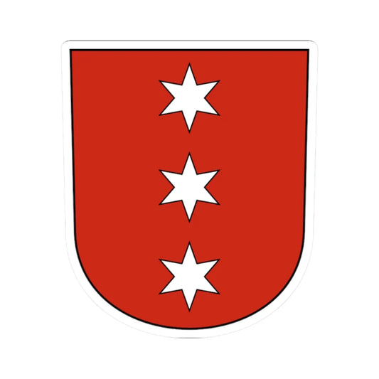 Obergerlafingen-blazon (Switzerland) (Coat of Arms) STICKER Vinyl Kiss-Cut Decal 2 Inch White - The Sticker Space