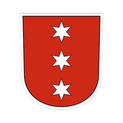 Obergerlafingen-blazon (Switzerland) (Coat of Arms) STICKER Vinyl Kiss-Cut Decal 6 Inch White - The Sticker Space
