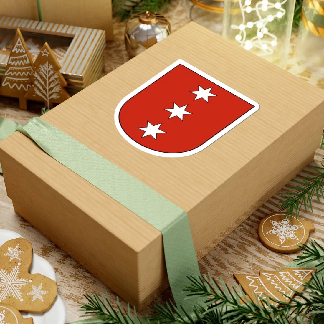 Obergerlafingen-blazon (Switzerland) (Coat of Arms) STICKER Vinyl Kiss-Cut Decal - The Sticker Space