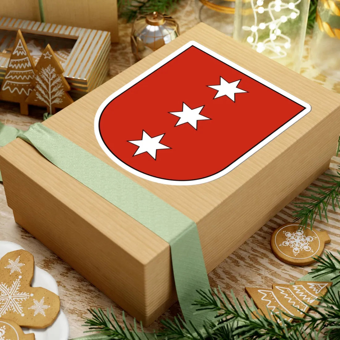 Obergerlafingen-blazon (Switzerland) (Coat of Arms) STICKER Vinyl Kiss-Cut Decal - The Sticker Space