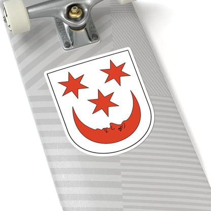 Oberglatt-blazon (Switzerland) (Coat of Arms) STICKER Vinyl Kiss-Cut Decal - The Sticker Space