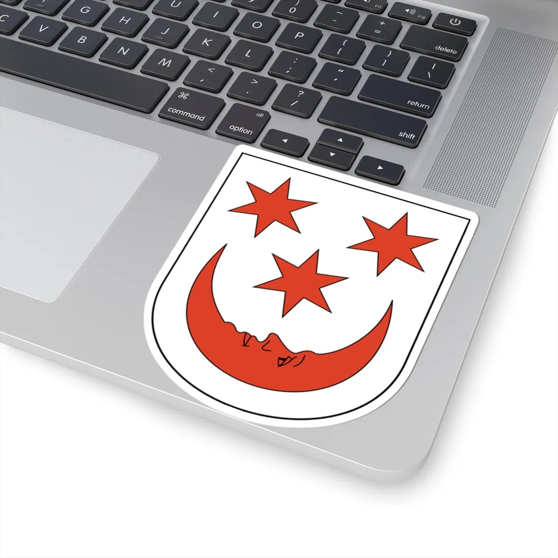 Oberglatt-blazon (Switzerland) (Coat of Arms) STICKER Vinyl Kiss-Cut Decal - The Sticker Space