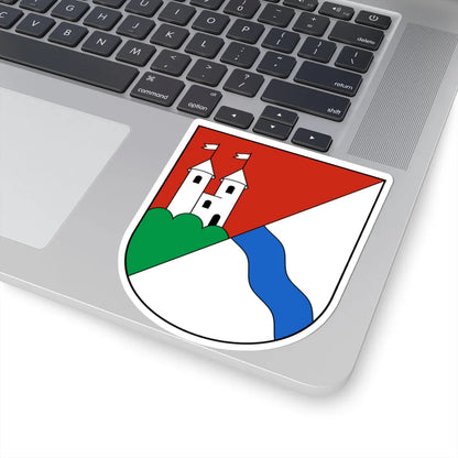 Obergösgen-blazon (Switzerland) (Coat of Arms) STICKER Vinyl Kiss-Cut Decal - The Sticker Space