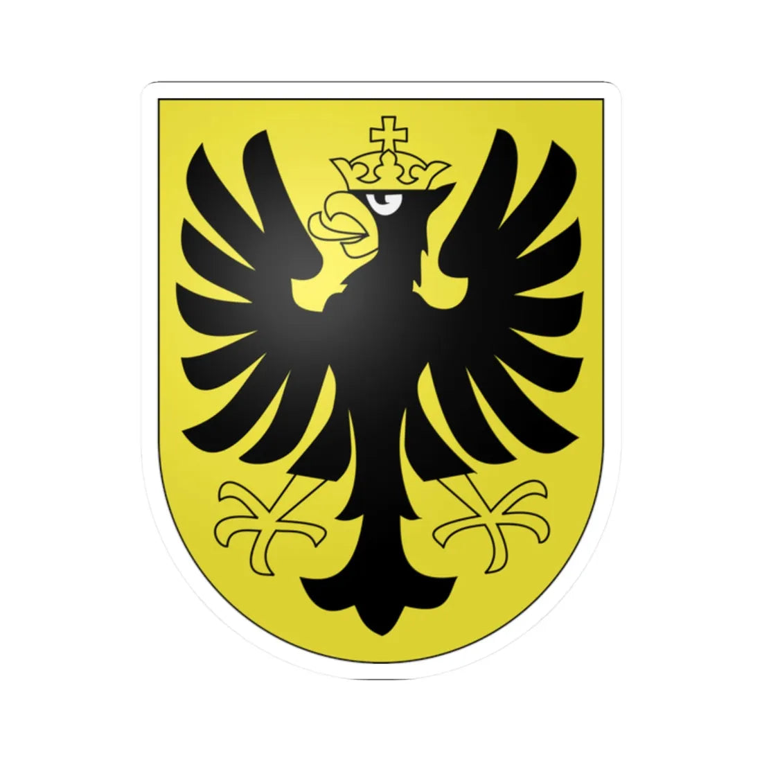 Oberhasli-coat of arms (Switzerland) (Coat of Arms) STICKER Vinyl Kiss-Cut Decal 2 Inch White - The Sticker Space