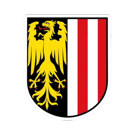 Oberoesterreich Wappen shield (Austria) (Coat of Arms) STICKER Vinyl Kiss-Cut Decal 2 Inch White - The Sticker Space