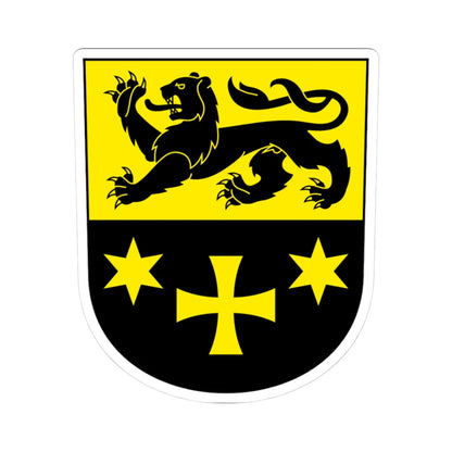 Oberriet-blazon (Switzerland) (Coat of Arms) STICKER Vinyl Kiss-Cut Decal 3 Inch White - The Sticker Space