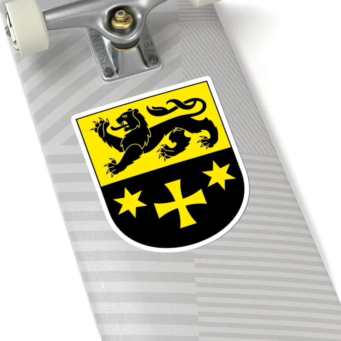 Oberriet-blazon (Switzerland) (Coat of Arms) STICKER Vinyl Kiss-Cut Decal - The Sticker Space