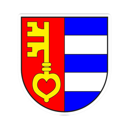 Obersaxen wappen (Switzerland) (Coat of Arms) STICKER Vinyl Kiss-Cut Decal 2 Inch White - The Sticker Space