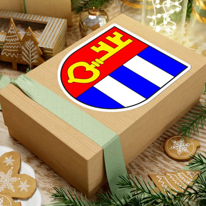 Obersaxen wappen (Switzerland) (Coat of Arms) STICKER Vinyl Kiss-Cut Decal - The Sticker Space