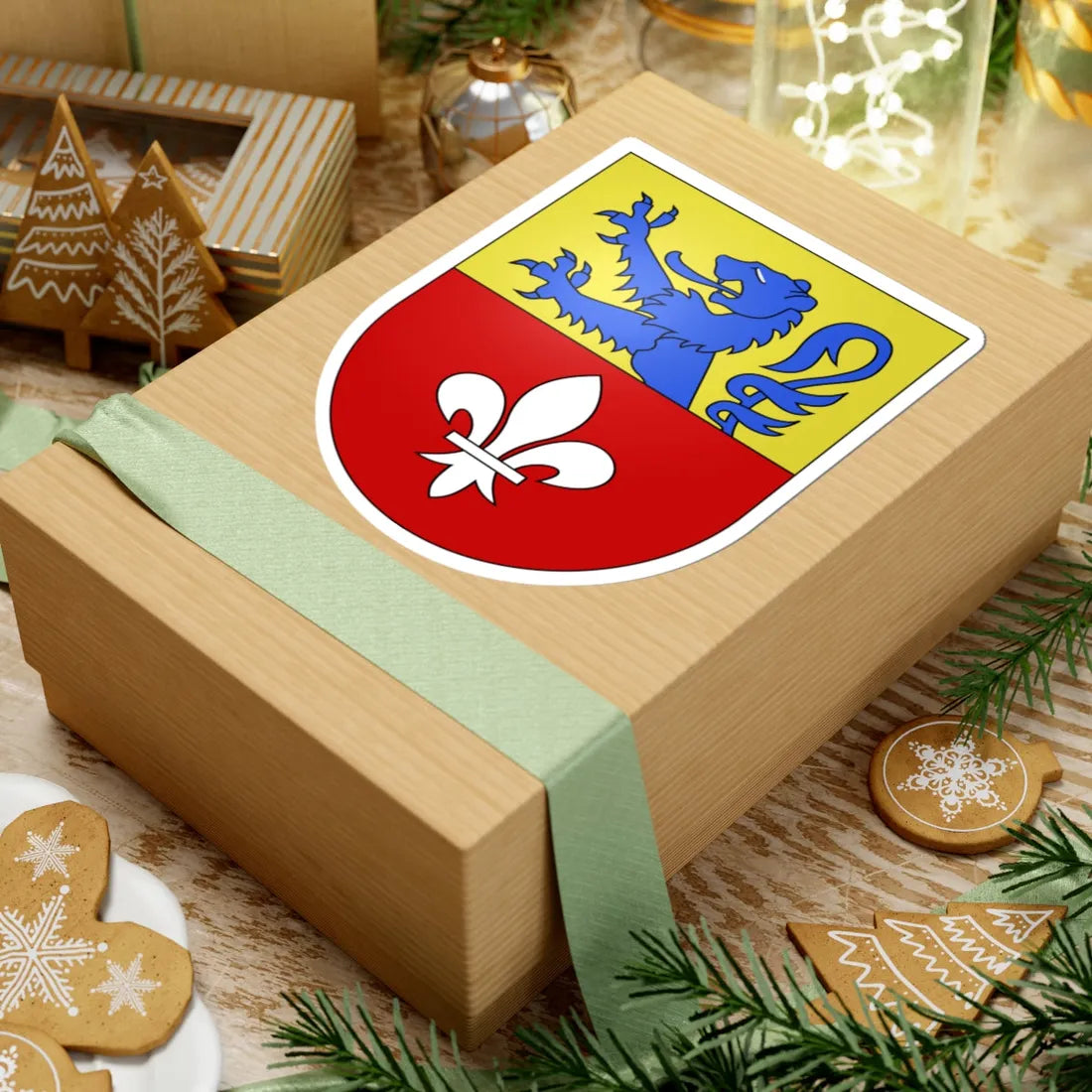 Oberschrot-coat of arms (Switzerland) (Coat of Arms) STICKER Vinyl Kiss-Cut Decal - The Sticker Space