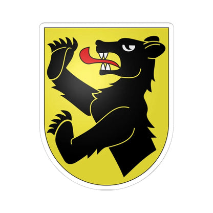 Obersimmental-coat of arms (Switzerland) (Coat of Arms) STICKER Vinyl Kiss-Cut Decal 6 Inch White - The Sticker Space