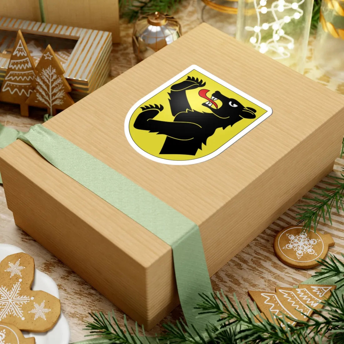 Obersimmental-coat of arms (Switzerland) (Coat of Arms) STICKER Vinyl Kiss-Cut Decal - The Sticker Space