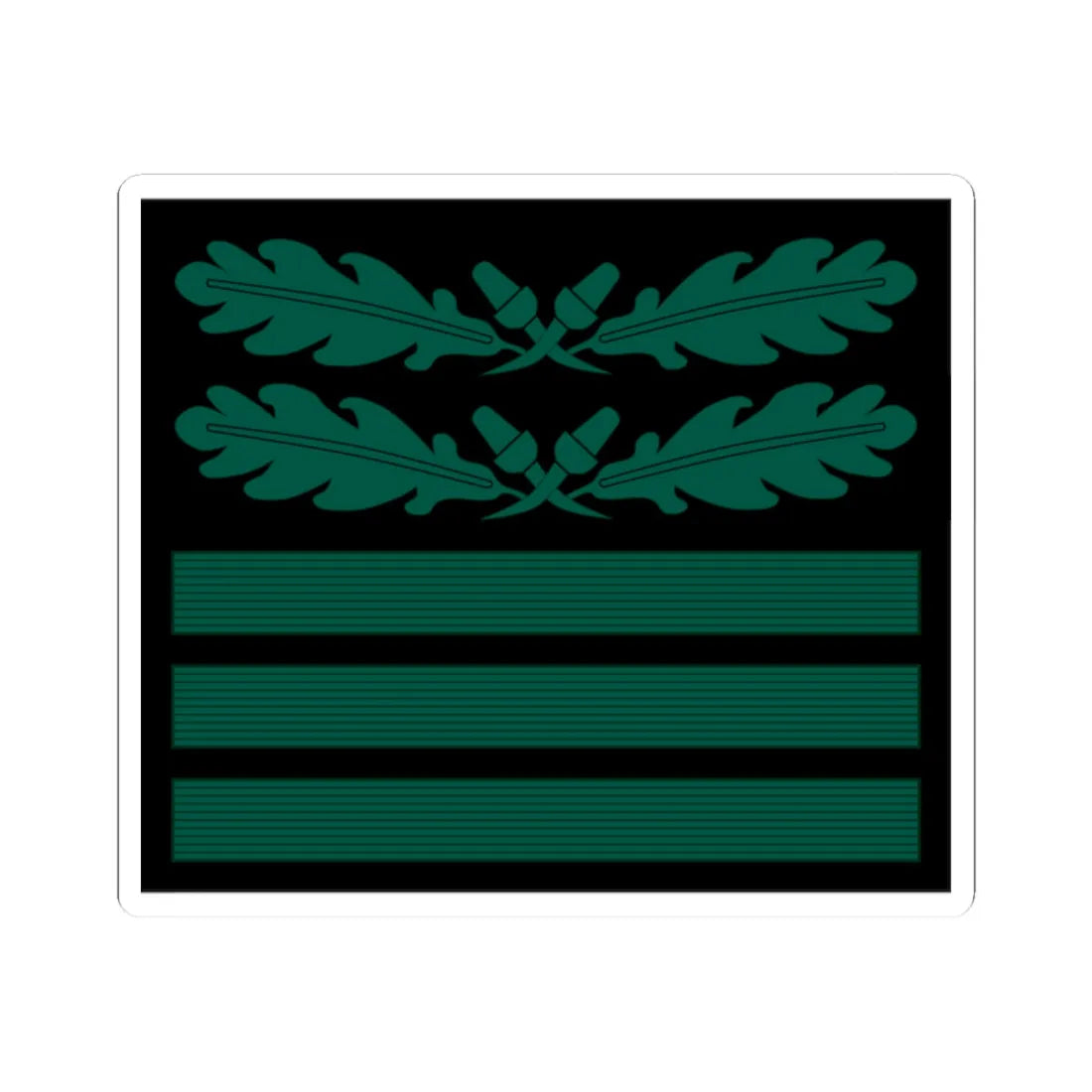 Oberst Staf OF5 cam slv 1945 (Germany) (Military Rank) STICKER Vinyl Kiss-Cut Decal 2 Inch White - The Sticker Space