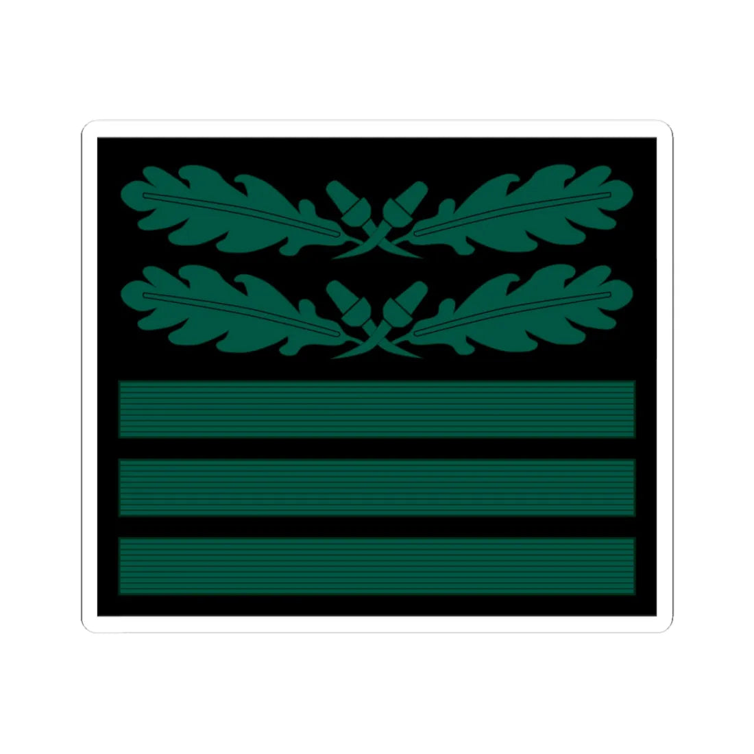 Oberst Staf OF5 cam slv 1945 (Germany) (Military Rank) STICKER Vinyl Kiss-Cut Decal 3 Inch White - The Sticker Space