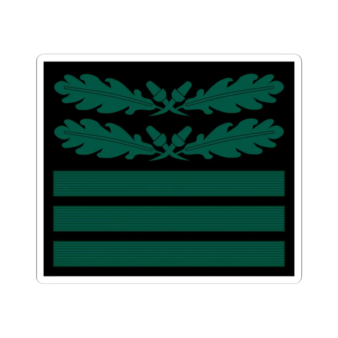 Oberst Staf OF5 cam slv 1945 (Germany) (Military Rank) STICKER Vinyl Kiss-Cut Decal 4 Inch White - The Sticker Space