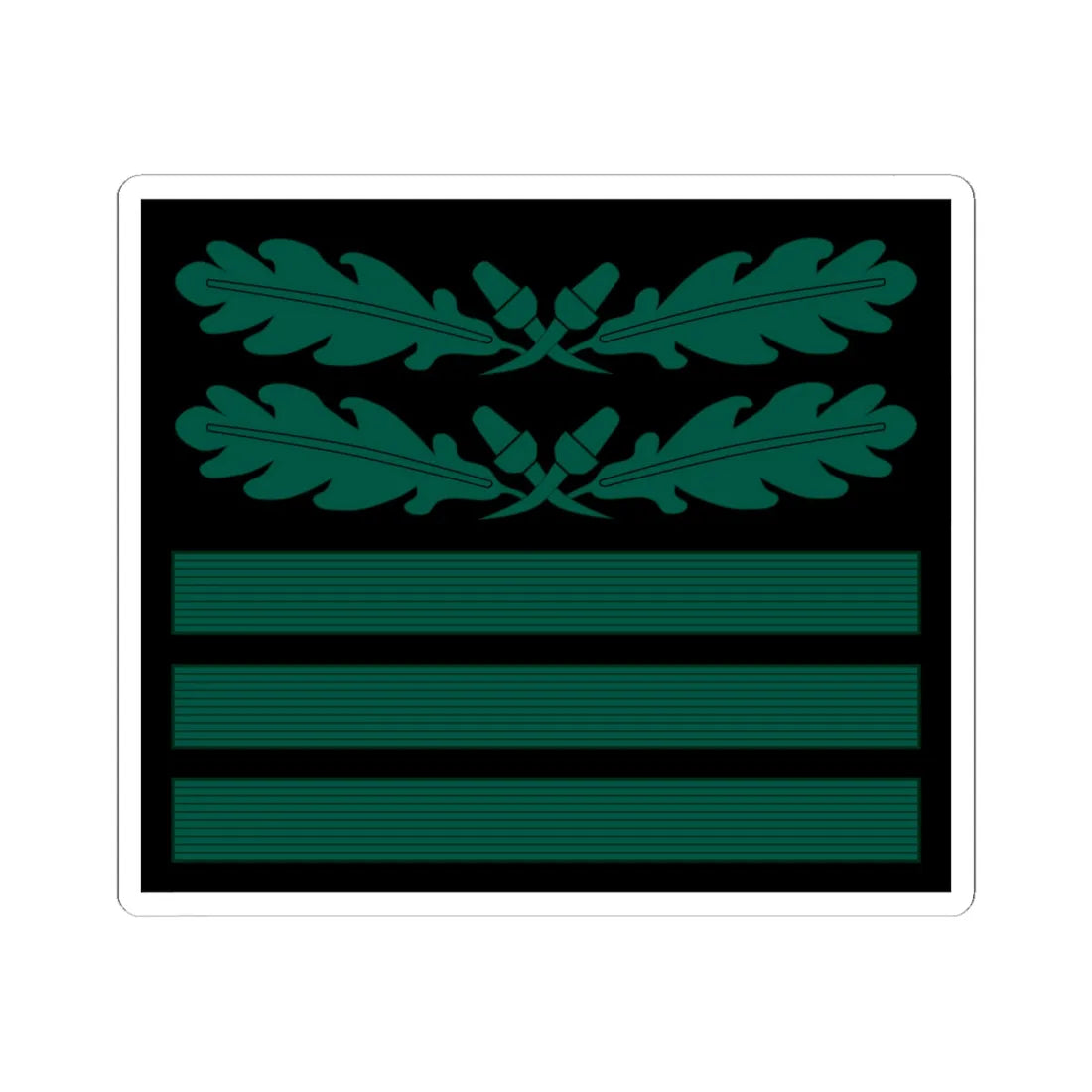 Oberst Staf OF5 cam slv 1945 (Germany) (Military Rank) STICKER Vinyl Kiss-Cut Decal 6 Inch White - The Sticker Space