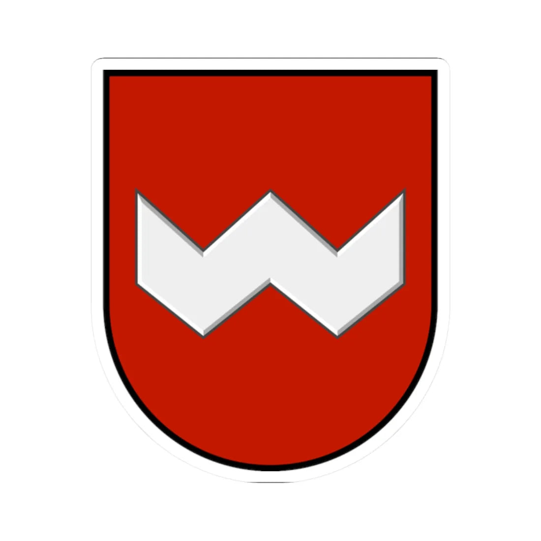 Obertyn coat of arms (Ukraine) (Coat of Arms) STICKER Vinyl Kiss-Cut Decal 2 Inch White - The Sticker Space