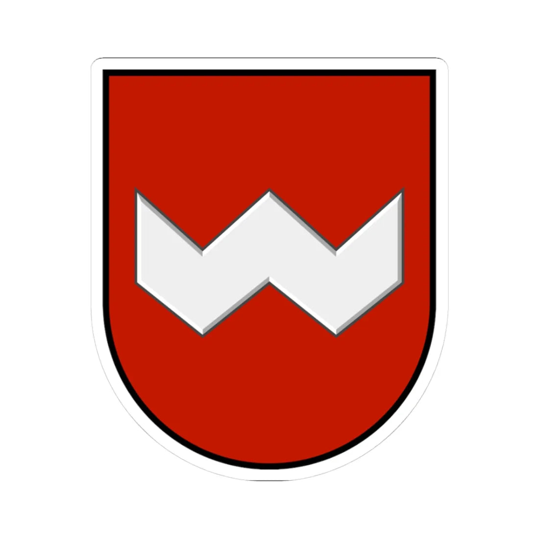 Obertyn coat of arms (Ukraine) (Coat of Arms) STICKER Vinyl Kiss-Cut Decal 3 Inch White - The Sticker Space