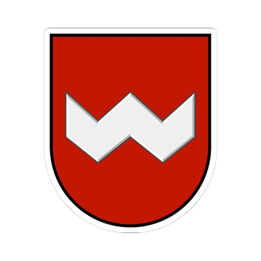 Obertyn coat of arms (Ukraine) (Coat of Arms) STICKER Vinyl Kiss-Cut Decal 4 Inch White - The Sticker Space