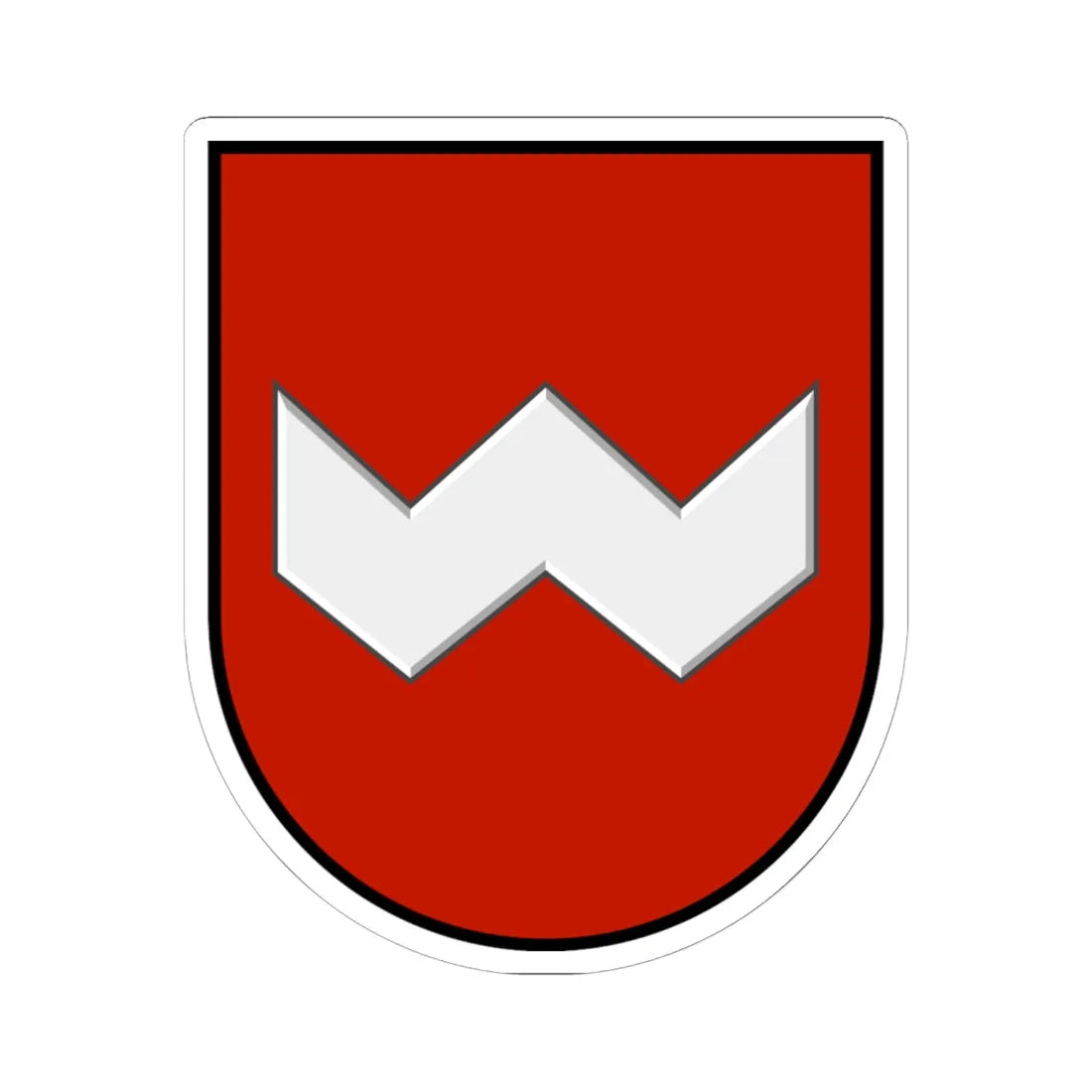 Obertyn coat of arms (Ukraine) (Coat of Arms) STICKER Vinyl Kiss-Cut Decal 6 Inch White - The Sticker Space