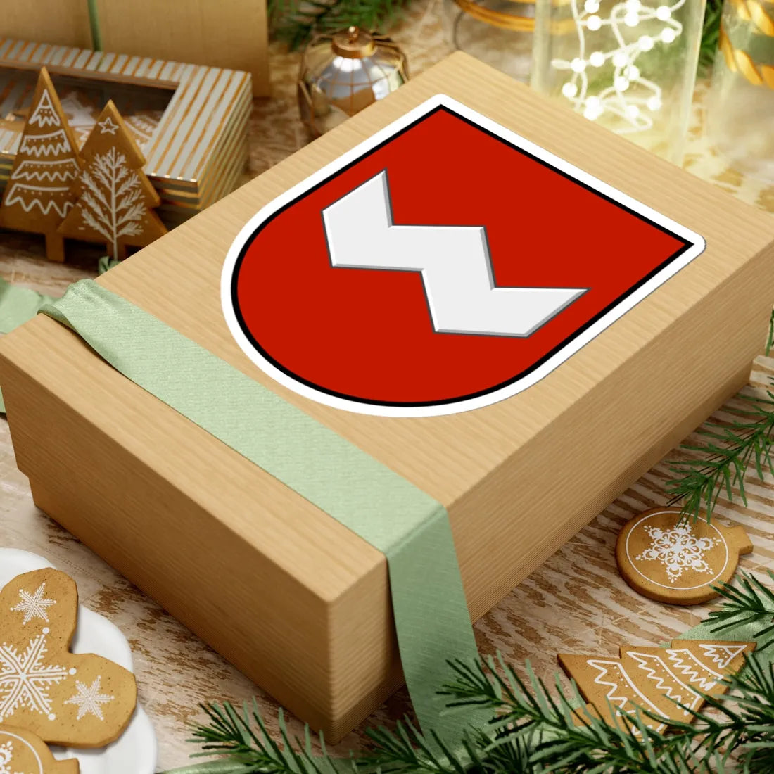 Obertyn coat of arms (Ukraine) (Coat of Arms) STICKER Vinyl Kiss-Cut Decal - The Sticker Space