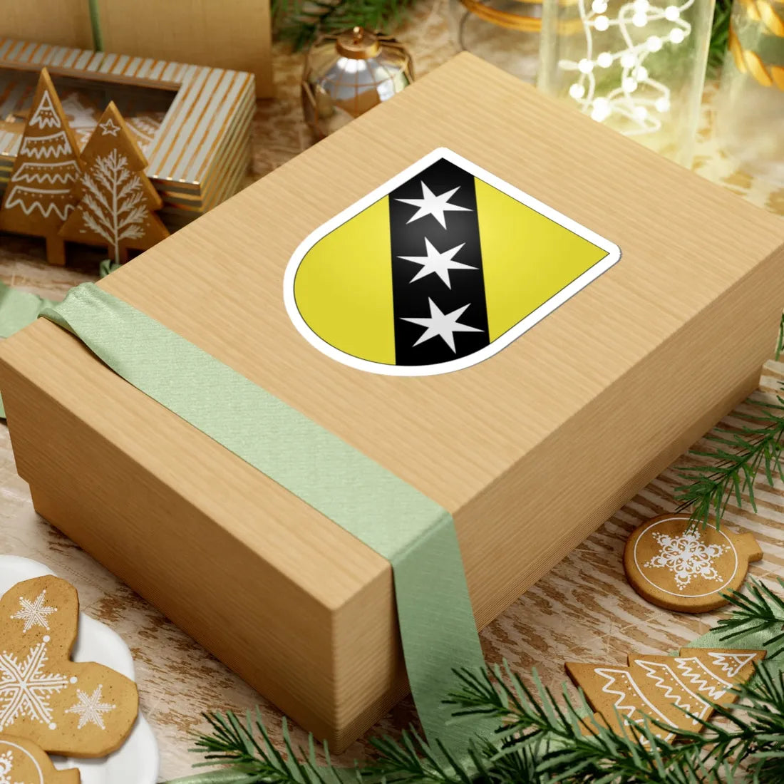 Oberurnen-coat of arms (Switzerland) (Coat of Arms) STICKER Vinyl Kiss-Cut Decal - The Sticker Space