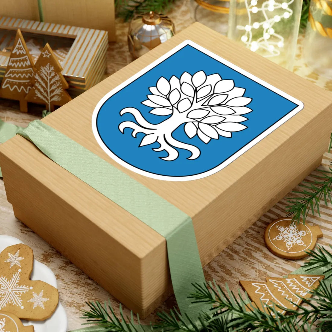 Oberuster coat of arms (Switzerland) (Coat of Arms) STICKER Vinyl Kiss-Cut Decal - The Sticker Space