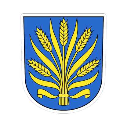 Obfelden-blazon (Switzerland) (Coat of Arms) STICKER Vinyl Kiss-Cut Decal 4 Inch White - The Sticker Space